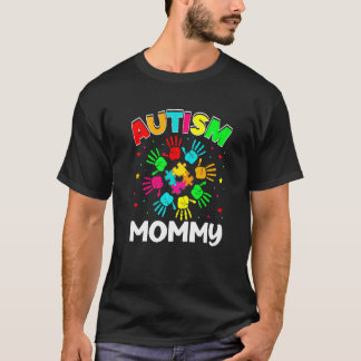 自閉症のママパズルサポート家族自閉症アワーン Tシャツ