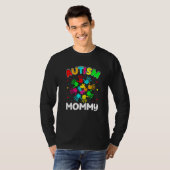 自閉症のママパズルサポート家族自閉症アワーン Tシャツ (正面フル)