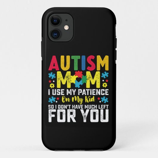 自閉症のママ 我慢するのは子供のため 自閉症啓発 Case-Mate iPhoneケース (裏面)
