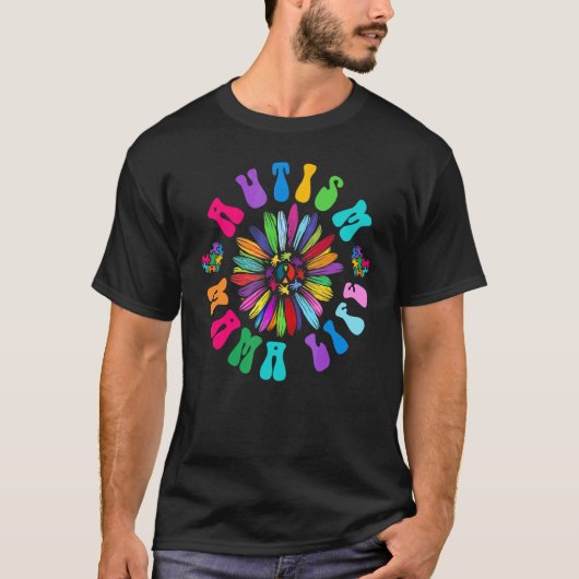 自閉症のママ 自慢のママ 自閉症啓発月間 ママ 自閉症 Tシャツ (正面)