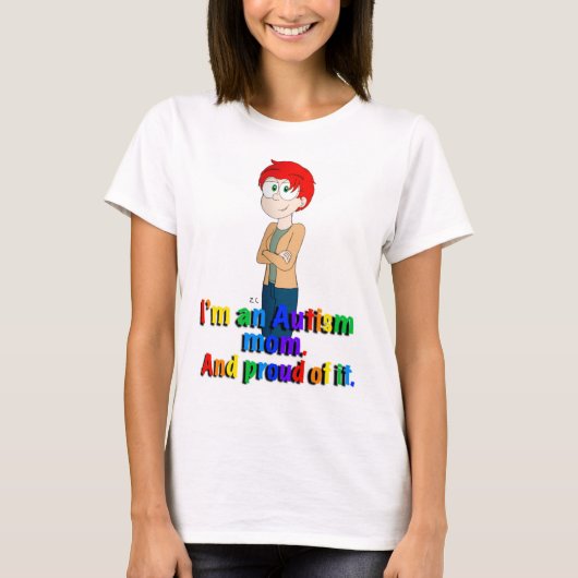 自閉症のママTシャツ Tシャツ (正面)