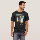 自閉症のメカニックとユニコーンのパズル 神経多様性 Tシャツ (正面フル)