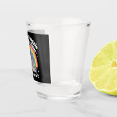 自閉症のラクーンとは格闘しなおもしろいい ショットグラス (右)