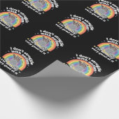 自閉症のラクーンとは格闘しなおもしろいい ラッピングペーパー (角)