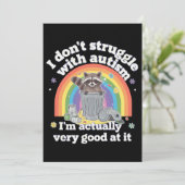 自閉症のラクーンとは格闘しなおもしろいい 招待状 (スタンド正面)