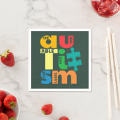 自閉症のラベルではない可能性を見る スタンダードカクテルナプキン (インサイチュ)