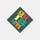 自閉症のラベルではない可能性を見る スタンダードカクテルナプキン (角)