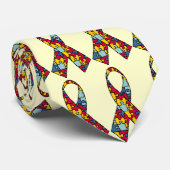自閉症のリボンのタイ ネクタイ (ロール)