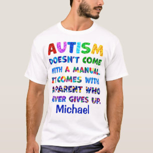 自閉症の与え親が Tシャツ