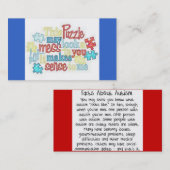 自閉症の事実の名刺 名刺 (正面/裏面)