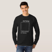 自閉症の人が外で暮らす Tシャツ (正面フル)