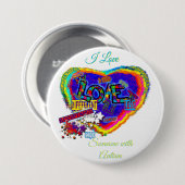 自閉症の人が大好き2ボタン 缶バッジ (正面&裏面)