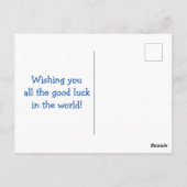 自閉症の人が私の世界を明るみに出す ポストカード (裏面)