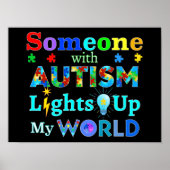 自閉症の人が私の世界を照らし出す ポスター (正面)