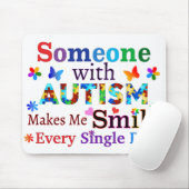 自閉症の人が私をスマイルする マウスパッド (マウス)