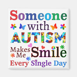 自閉症の人が私をスマイルする マグネット