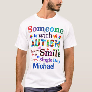 自閉症の人が私をスマイル Tシャツ