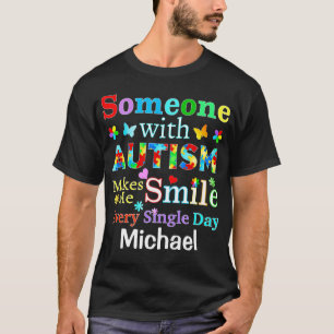 自閉症の人が私をスマイル Tシャツ