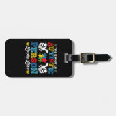 自閉症の人が自閉症のように見える ラゲッジタグ (正面横)