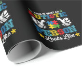 自閉症の人が自閉症のように見える ラッピングペーパー (ロールコーナー)