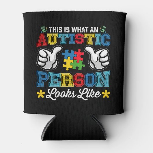 自閉症の人が自閉症のように見える 缶クーラー (正面)