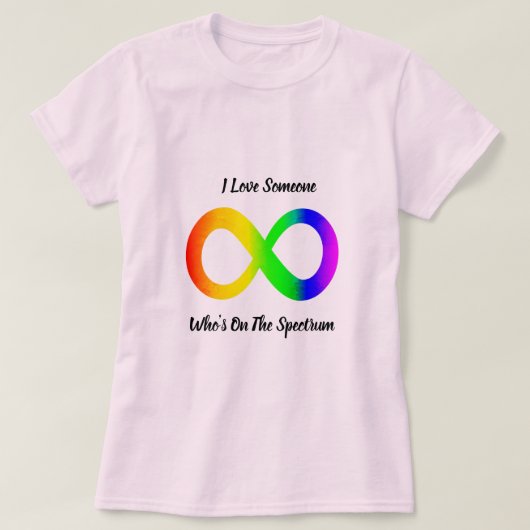 自閉症の人のためのTシャツが好き Tシャツ (デザイン正面)