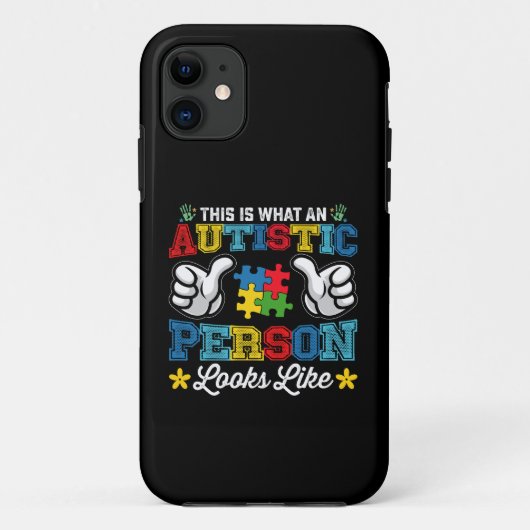 自閉症の人の見た目はこういう感じ Case-Mate iPhoneケース (裏面)
