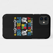 自閉症の人の見た目はこういう感じ Case-Mate iPhoneケース (裏面(横))