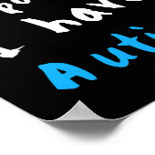 自閉症の人は我慢して下さい ポスター (角)