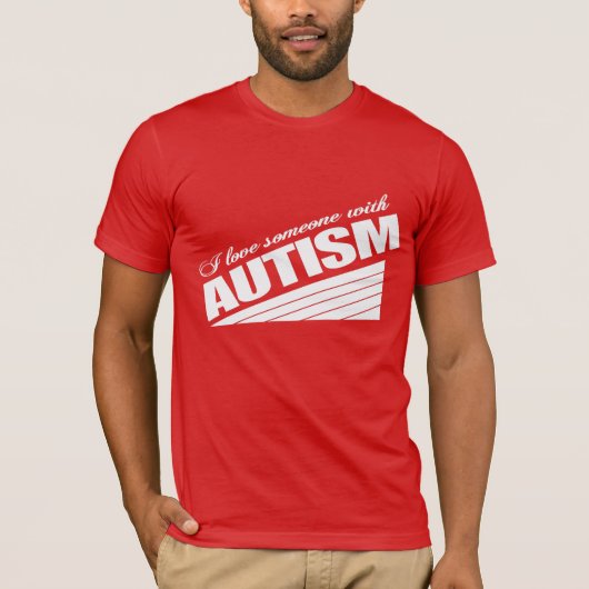自閉症の人を愛する Tシャツ (正面)
