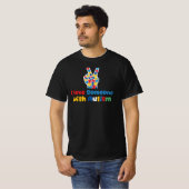 自閉症の人（誰か）が好き Tシャツ (正面フル)