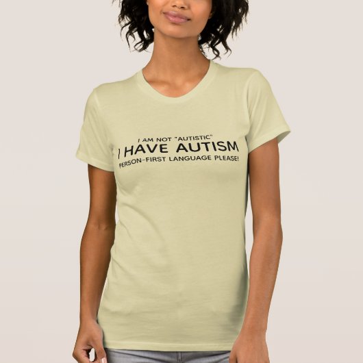 自閉症の人 Tシャツ (正面)