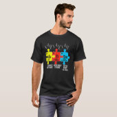 自閉症の元素周期表 アウェアネス ASD サポート Tシャツ (正面フル)