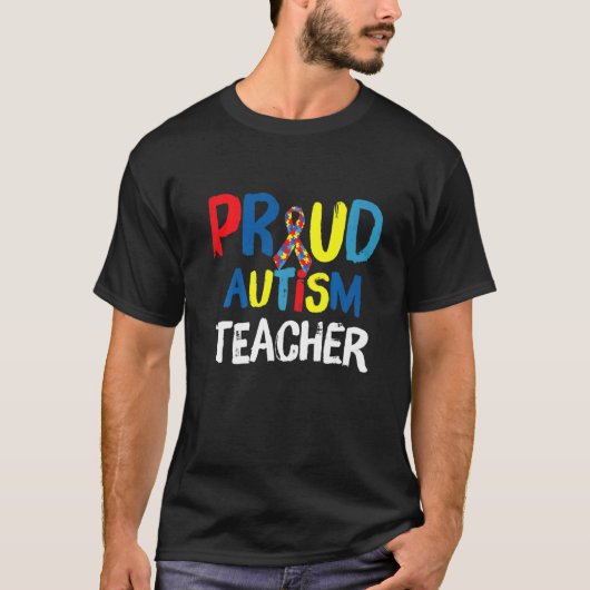 自閉症の先生です Tシャツ (正面)