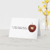 自閉症の先生 カード (黄色い花)