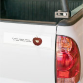 自閉症の先生 バンパーステッカー (トラック上)