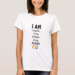 自閉症の前向きな断言のワイシャツ Tシャツ