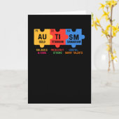 自閉症の化学のメイクアップ カード (黄色い花)