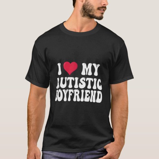 自閉症の友人が大好き Tシャツ (正面)