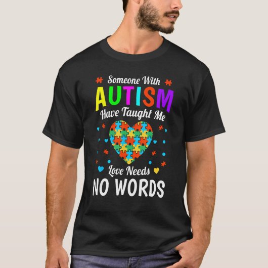 自閉症の受容 無限 自閉症 Pride ニューロ Tシャツ (正面)
