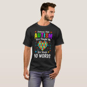 自閉症の受容 無限 自閉症 Pride ニューロ Tシャツ (正面フル)