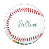 自閉症の台本パーソナライズされた名をモダン持つ 野球ボール (正面左)