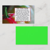 自閉症の名刺についてのカボチャ事実 名刺 (正面/裏面)