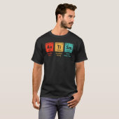 自閉症の周期表要素スペル自閉症B Tシャツ (正面フル)