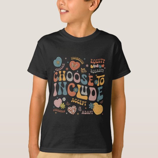 自閉症の問題を含めることを選択 Tシャツ (正面)