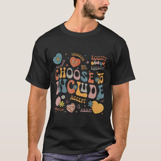 自閉症の問題を含めることを選択 Tシャツ (正面)
