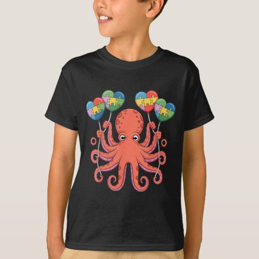 自閉症の啓発 Tシャツ (正面)