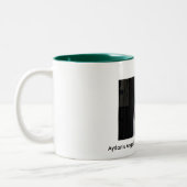 自閉症の回復資金、マグを救済しているお兄さん ツートーンマグカップ (左)