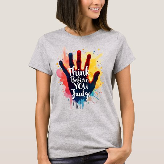 自閉症の女性ティー Tシャツ (正面)