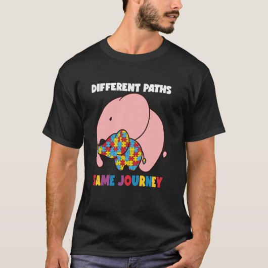 自閉症の娘を持つ誇りある母 アスペルガー症候群 自閉症啓発 Tシャツ (正面)